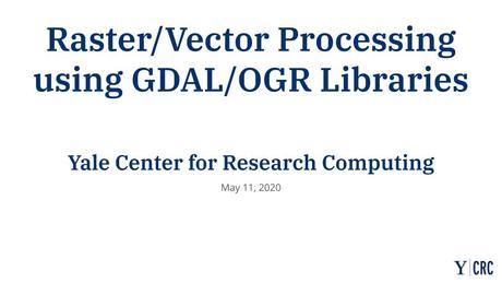 Raster/Vector processing using GDAL/OGR libraries